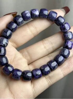 天然老料紫舒手链手串