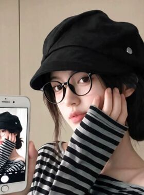 日系复古风报童帽女款