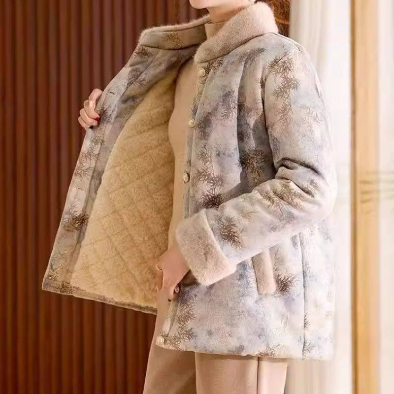 中年妈妈冬装加绒加厚棉服大码棉衣中老年女秋冬国风唐装棉袄外套,淘宝优惠券,粉丝福利购,淘宝优惠卷
