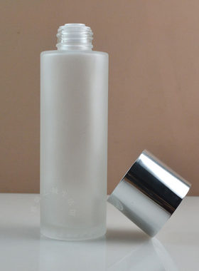 200ml120ml100ml30ml15ml玻璃瓶双层盖压头乳液瓶细雾瓶精华分装