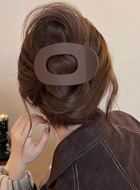 扁平抓夹发卡大号后脑勺鲍鱼夹盘发夹高级感2026新款磨砂鸭嘴夹女