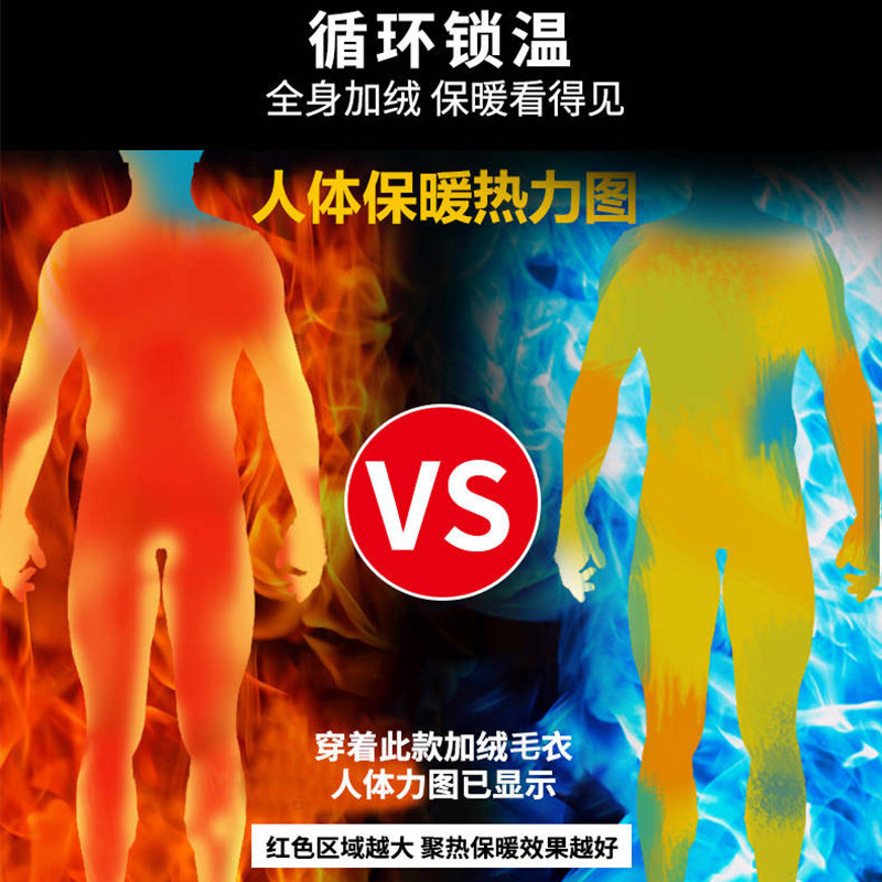 (一体绒)商务大码毛衣男冬季高领纯色加绒加厚保暖针织打底毛线衫,淘宝优惠券,粉丝福利购,淘宝优惠卷