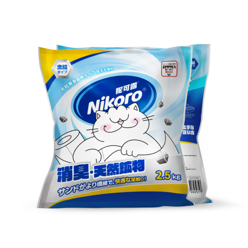 妮可露Nikoro海盐钠基矿砂除臭结团猫砂2.5kg 妮可露Nikoro海盐钠基矿砂除臭结团猫砂2.5kg