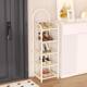 Creamy door entrance multi-layer shoe rack household storage rack simple small shoe rack entrance door cute storage rack creative