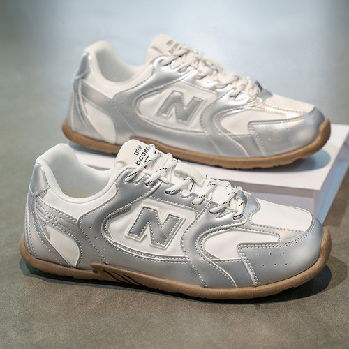 NEW BOLUNE/新百伦冬季男鞋加绒加厚情侣休闲鞋软底超轻老爹潮鞋 - 图3