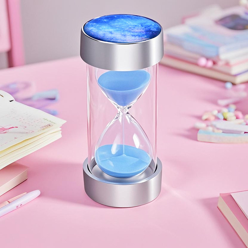 电镀星空沙漏计时器防摔少儿时间30分钟一小时流沙瓶桌面摆件,淘宝优惠券,粉丝福利购,淘宝优惠卷
