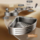 Bathroom storage rack without punching holes on the bathroom wall suction cup triangle basket toilet bathroom shower gel storage rack