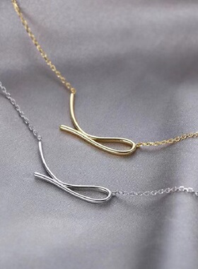 几何项链女ins不掉色轻奢小众冷淡高级感锁骨链温柔仙气闺蜜简约