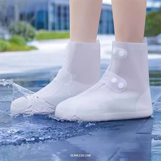 硅胶加厚防水鞋套男女防滑雨鞋套耐磨下雨反复使用赶海成人防雨靴