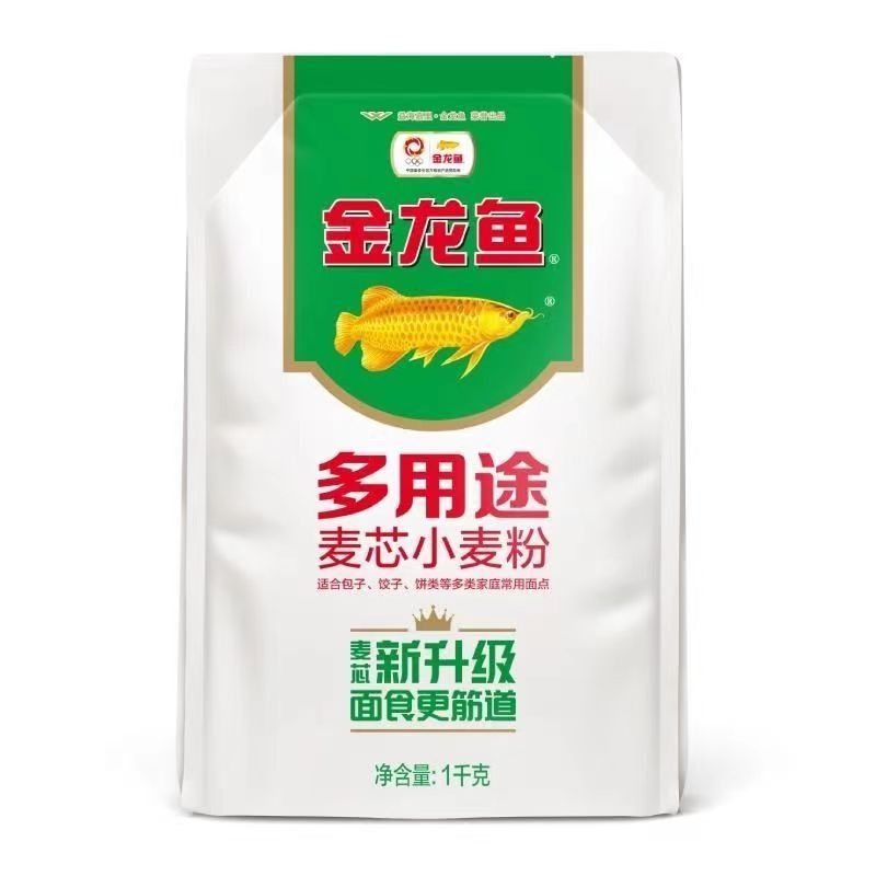 金龙鱼多用途麦芯粉1kg+特级味极鲜150ml+外婆乡小榨60ml 组合装 - 图1