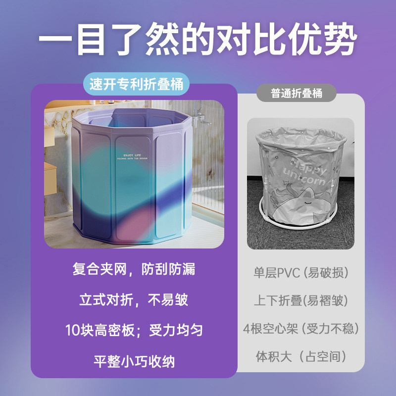 泡澡桶大人可折叠浴桶游泳洗澡桶成人全身浴缸家用婴幼儿童沐浴盆,淘宝优惠券,粉丝福利购,淘宝优惠卷