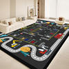 Children's room carpet, living room floor mat, hopscotch, wipeable, waterproof, bedroom baby mat, non-slip, formaldehyde-free, soundproofing