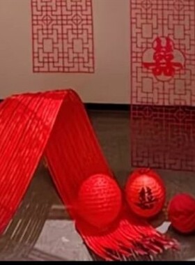 竹排红色竹编竹条竹片竹幼儿园装饰竹艺婚礼花艺装置婚庆创意手工