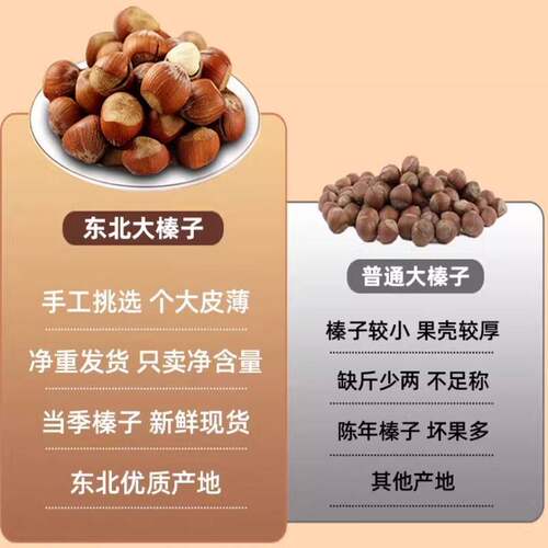 2025年东北山榛子坚果铁岭特产大号榛子炒货原味新鲜干果袋装罐装 - 图2