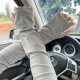 Ice silk sun protection sleeves plus size summer driving
