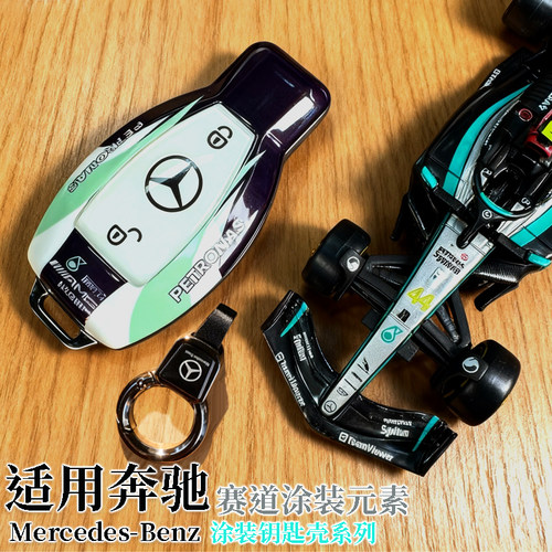 奔驰钥匙套/壳赛道涂装款奔驰E300L/AMG/C/E/S级/GLC/GLE/GLS/大G - 图3