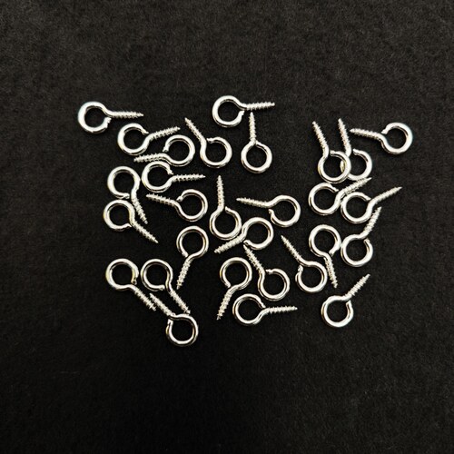 羊眼钉自攻螺丝钉吊环挂钩吊坠diy钥匙扣金属配件彩色羊角钉挂件 - 图2