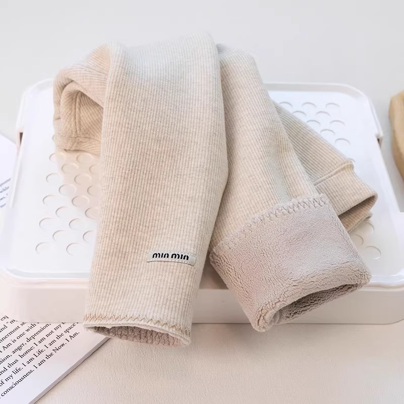 冬款加绒加厚保暖裤女童打底裤女宝宝儿童德绒裤子潮薄绒黑色双11 - 图2