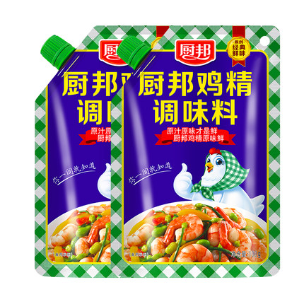 厨邦鸡精调味料100g袋装经典鲜味带盖口炒菜煲汤代替味精三鲜