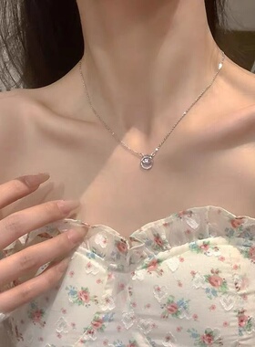 2026新款精致钛钢锆石星星项链女轻奢设计高级感锁骨链配裙子配饰