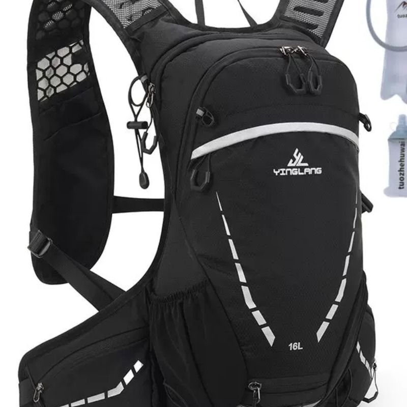 Outdoor mountaineering and cycling backpack, lightweight hiking bag, sports water bag bag, 16L travel cross-country running backpack