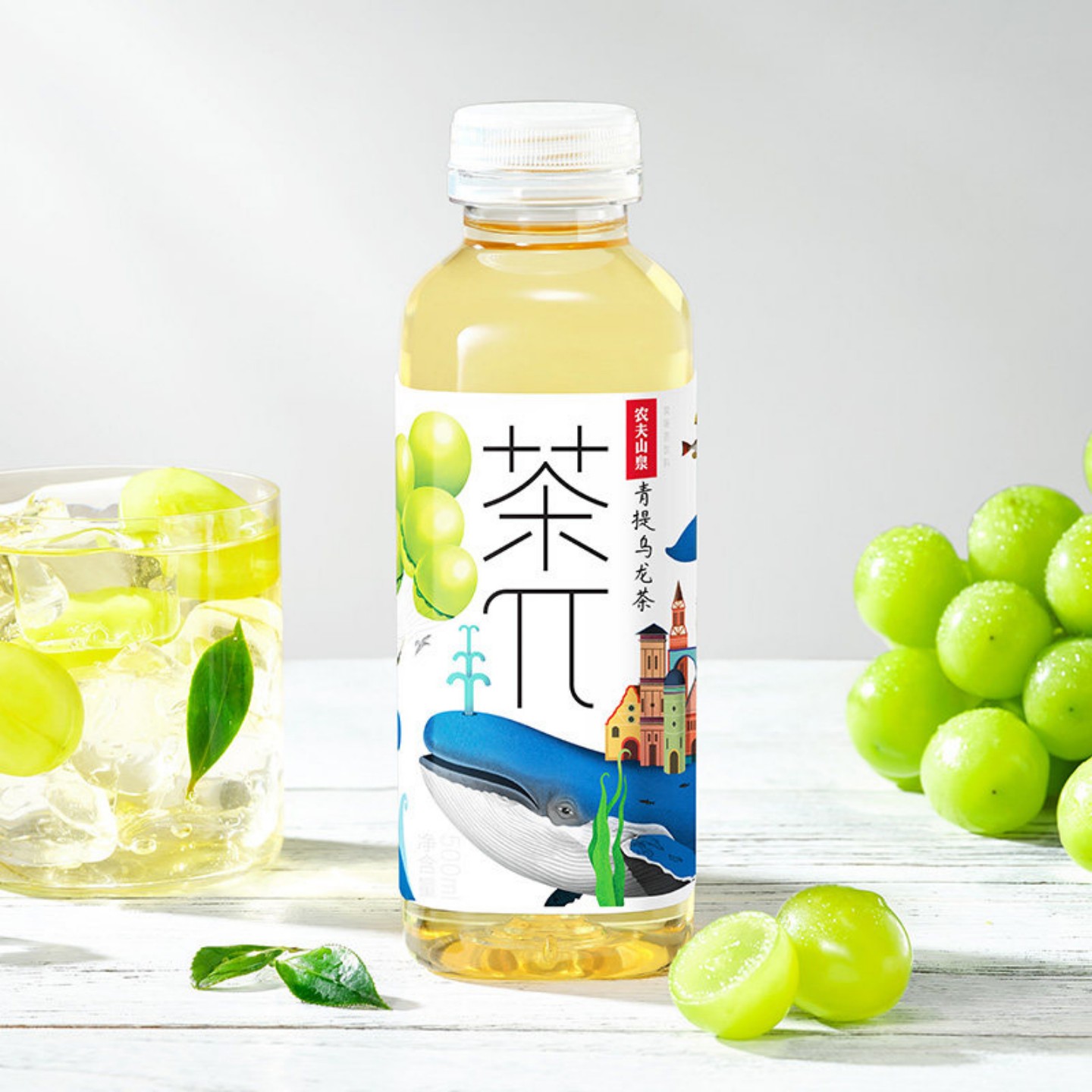 农夫山泉茶π500ml*1瓶果汁饮料蜜桃乌龙果汁茶绿茶茉莉柠檬柚子