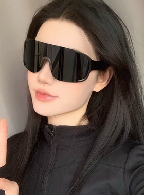 骑行防护眼镜女登山自行车运动防风户外护目镜太阳镜墨镜男圆脸