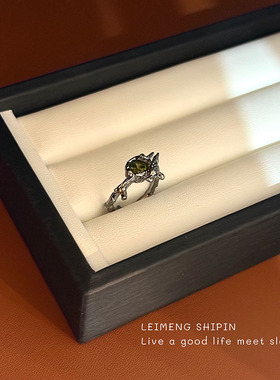 猫头鹰高级感食指戒设计感百搭个性男女通用戒指清冷感手饰调节