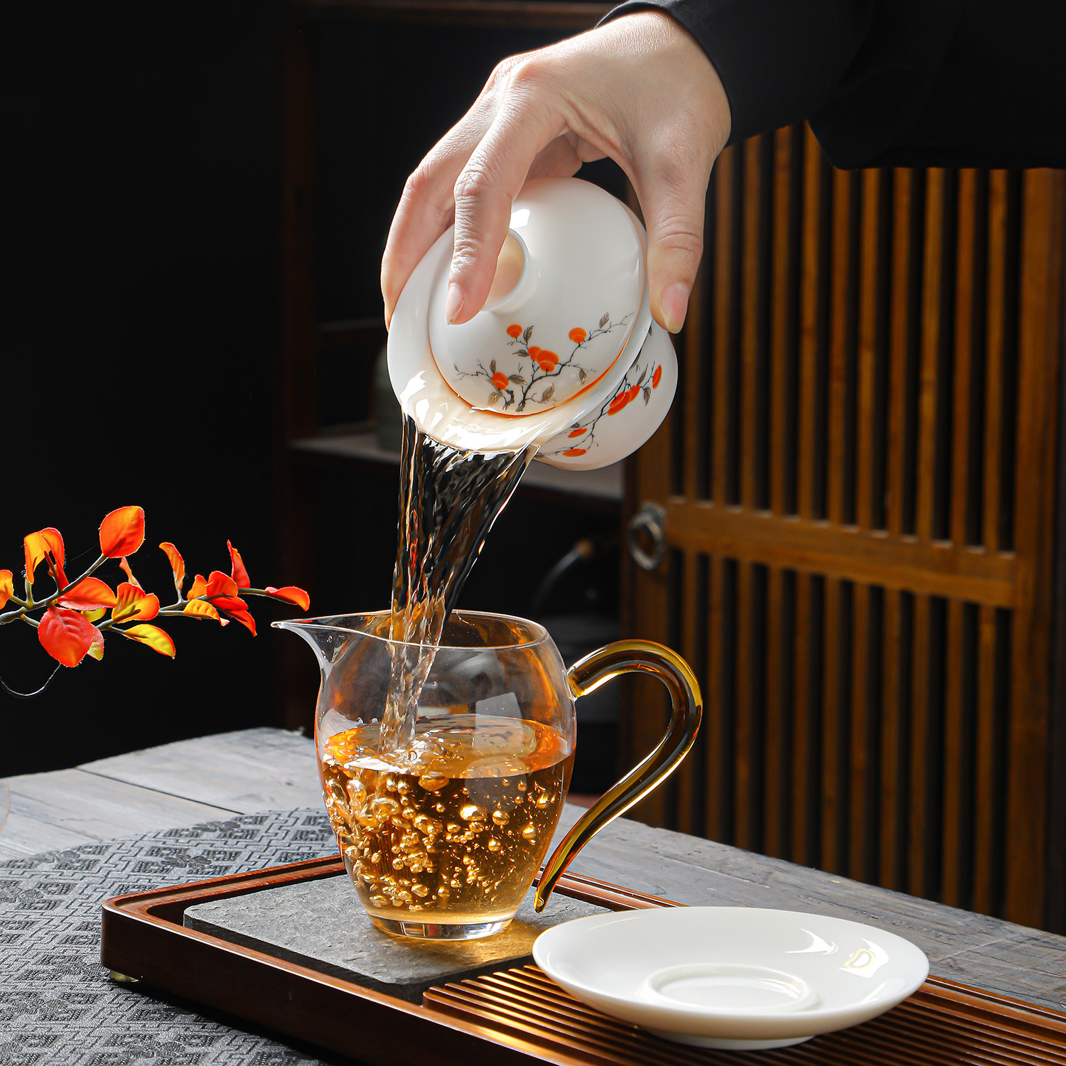 德化羊脂玉白瓷功夫茶具套装家用办公室待客轻奢简约盖碗泡茶器具,淘宝优惠券,粉丝福利购,淘宝优惠卷