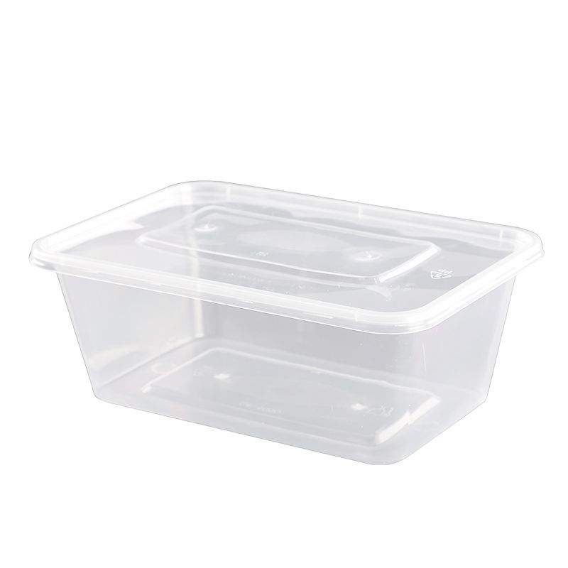 一次性餐盒长方形圆形塑料外卖盒带盖打包盒饭盒食品级密封环保 - 图3