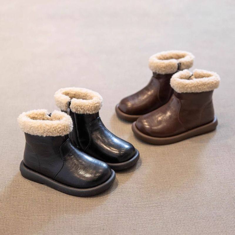 女童雪地靴冬季2025新款儿童棉鞋加绒短靴加厚靴子女宝宝鞋子冬鞋,淘宝优惠券,粉丝福利购,淘宝优惠卷