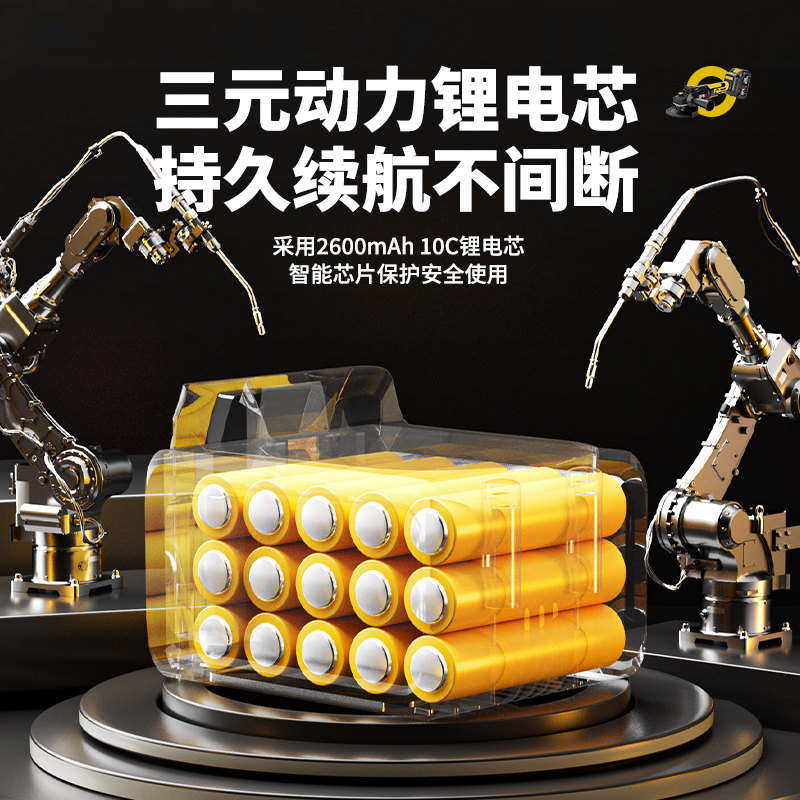 德国角磨机锂电池无刷充电式手磨机电动打磨切割磨光机抛光手持式 - 图2