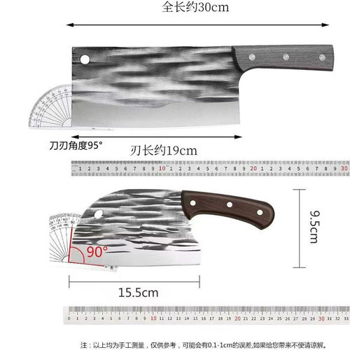 刀具切片刀菜刀家用锋利免磨手工锻打砍切女士刀切菜切肉水果宿舍 - 图2