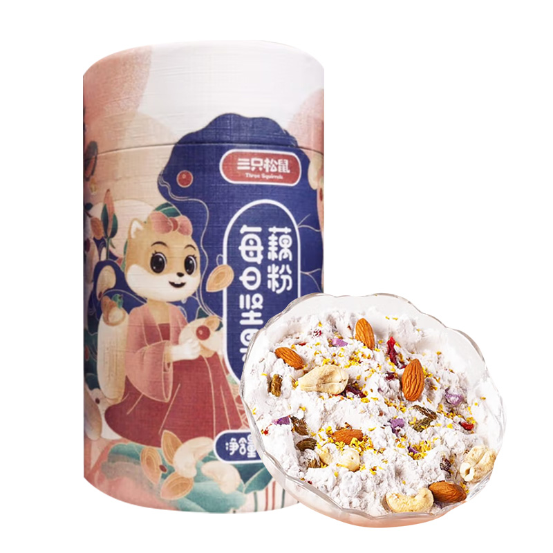 三只松鼠每日坚果藕粉350g/罐装桂花味零食健康早餐羹莲藕冲泡 - 图3