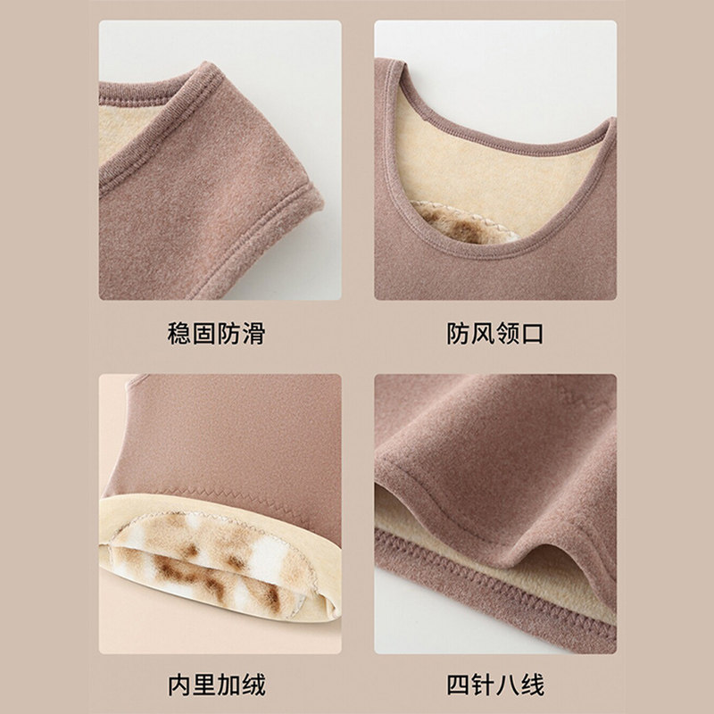 雅鹿保暖背心男士加厚加绒德绒内搭羊羔绒马甲打底男款2025新款冬,淘宝优惠券,粉丝福利购,淘宝优惠卷