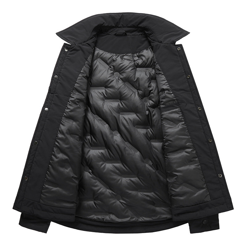 OVJF男士翻领工装外套2025冬季新款羽绒服上衣保暖运动户外防风,淘宝优惠券,粉丝福利购,淘宝优惠卷