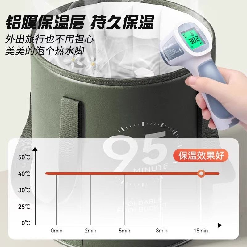 便携折叠泡脚桶泡脚袋袋恒温足浴洗脚盆过小腿膝按摩高深保温养生,淘宝优惠券,粉丝福利购,淘宝优惠卷