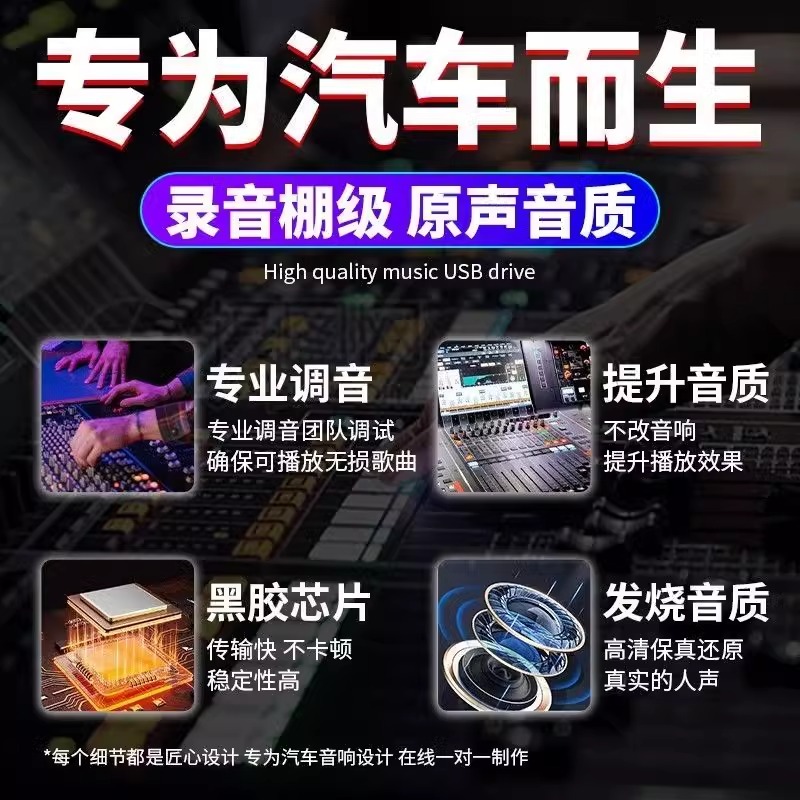 2024新款车载音乐u盘无损高品音质柏林之声歌曲高速车用MV优盘 - 图0