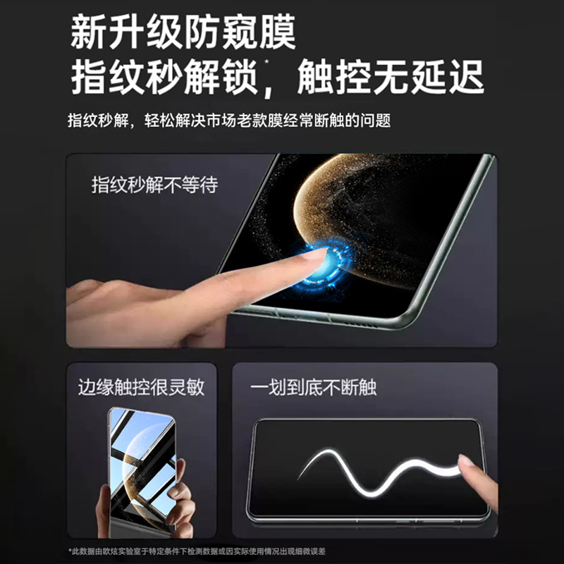 【新防窥】适用荣耀500pro防窥膜500手机膜honor400pro钢化膜400新款300专用ultra防窥水凝膜30全胶覆盖膜 - 图3