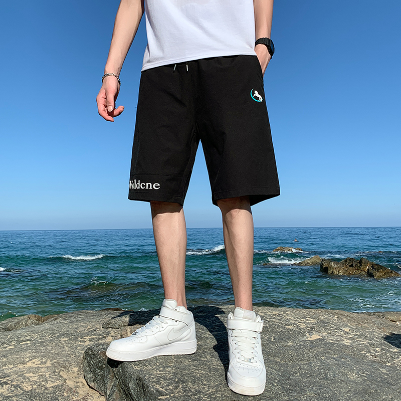 男士短裤夏季薄款休闲七分外穿潮牌宽松运动速干大裤衩冰丝五分裤 男士短裤夏季薄款休闲七分外穿潮牌宽松运动速干大裤衩冰丝五分裤