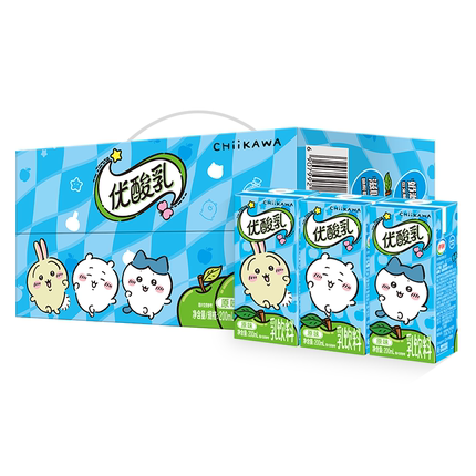 【chiikawa吉伊卡哇联名】伊利优酸乳原味200ml*12盒箱装含乳饮品