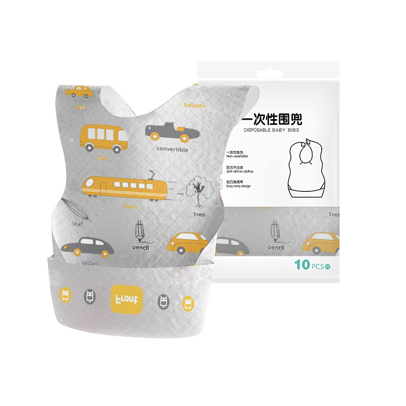 Disposable bibs for infants and children, large rice pockets, toddler saliva pockets, waterproof bibs for eating, baby food supplements