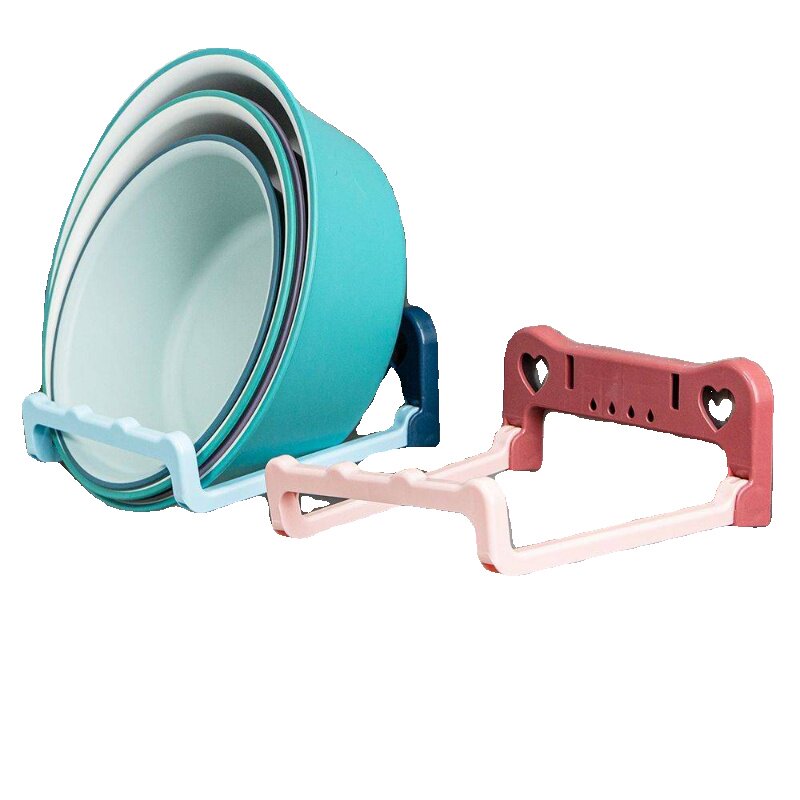 可折叠壁挂脸盆架卫生间免打孔置物架浴室厕所洗澡脚盆收纳沥水架