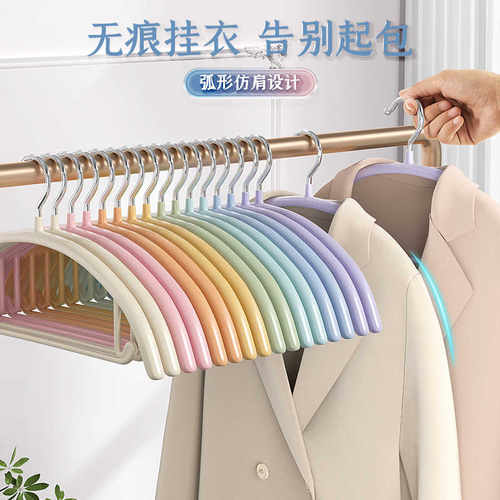 衣架家用挂衣无痕晾衣服架 2024新款学生宿舍用 衣撑防滑撑子架子 - 图1