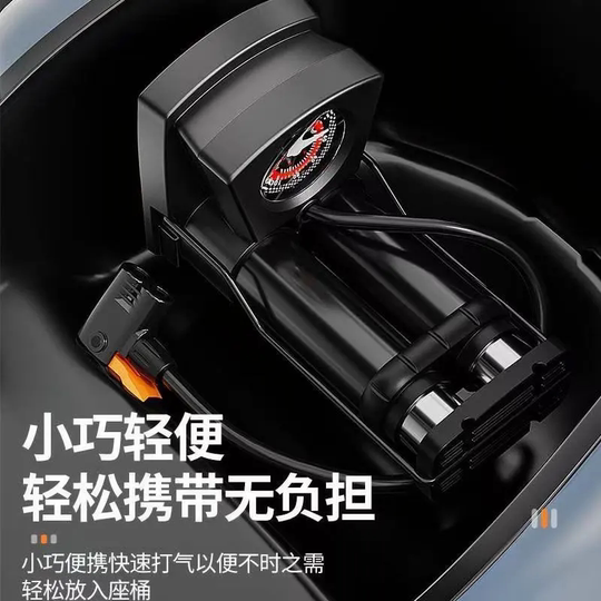 打气筒自行车电动电瓶车汽车便携气管子家用高压泵篮球通用气泵