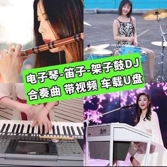 电子琴笛子架子鼓dj合奏曲车载音乐u盘抖音同款无损高品歌曲