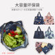 Shopping bag foldable portable supermarket large-capacity canvas bag thickened waterproof strong waterproof bag portable environmentally friendly shopping bag
