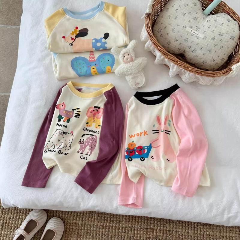 女童长袖t恤秋季儿童打底衫童新款衣服装上衣童装卫衣外套