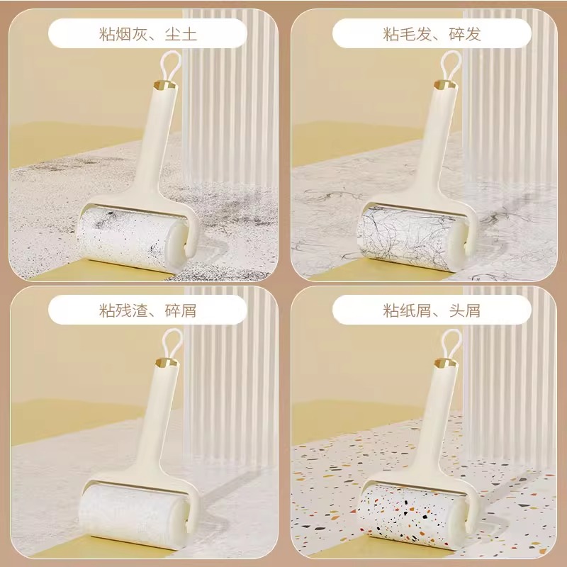 蔓洁丽粘毛器滚筒奶油色1手柄+1卷纸 - 图3