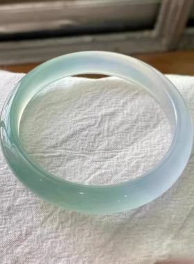 半山水玉髓叮当镯端午节礼物